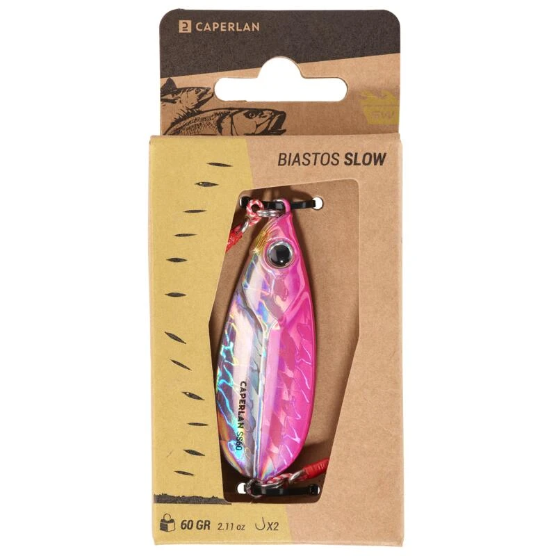 Casting Jig BIASTOS SLOW 60gr ROSE Pêche Au Leurre En Mer – Image 3