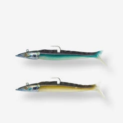 COMBO Leurres Souples Shad Lançon EELO 150 25g AYU/BLEU