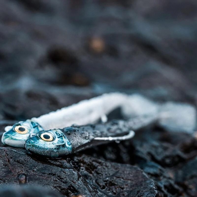 COMBO Shad Texan Anchois ANCHO 70 6gr BLANC/DOS NOIR Pêche En Mer – Image 6