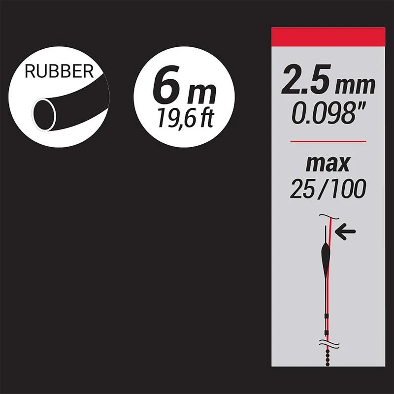 ELASTIQUE PLEIN 2,5 MM 6M – Image 3