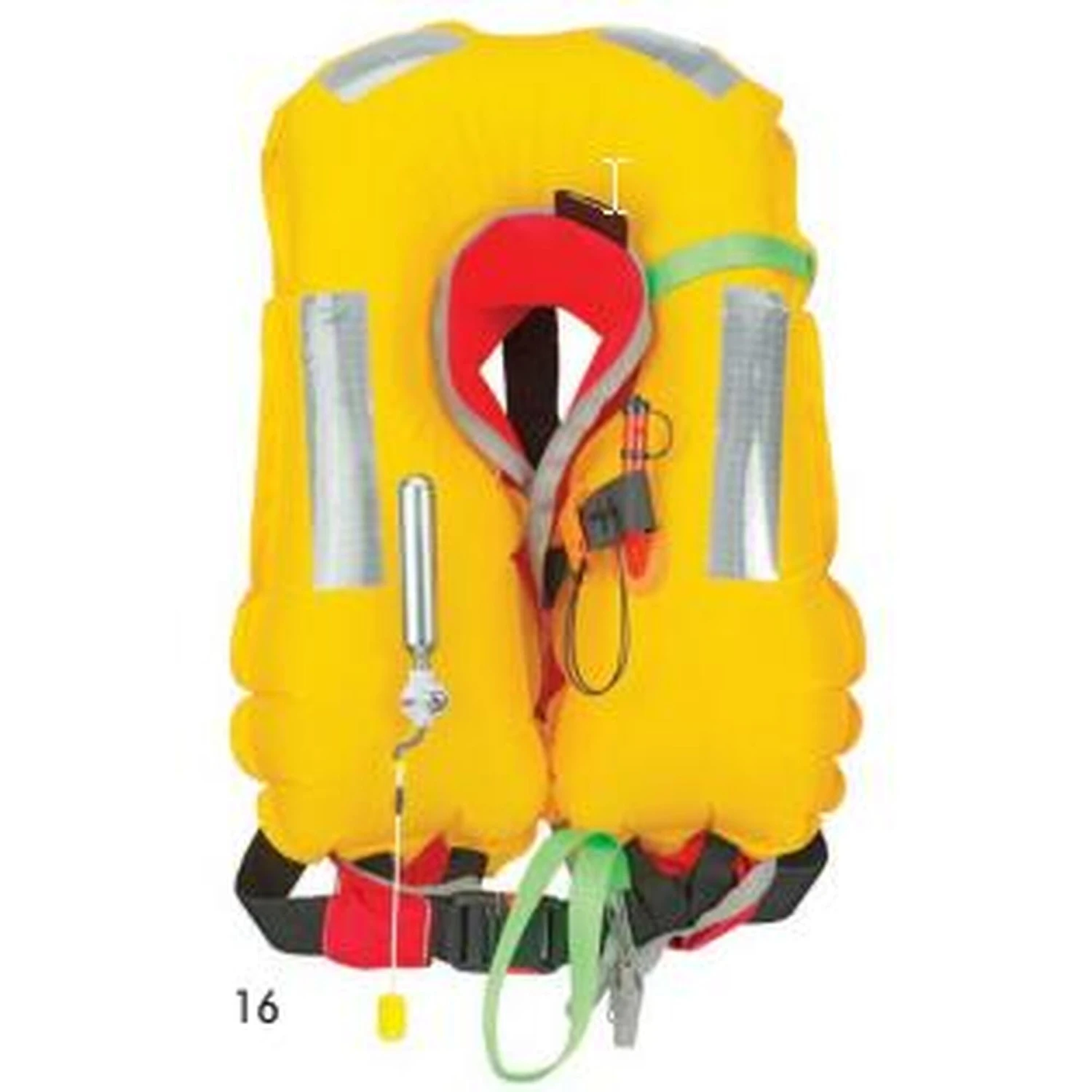 PLASTIMO Gilet De Sauvetage Manuel Pilot Adulte 165 Newtons - Noir – Image 2