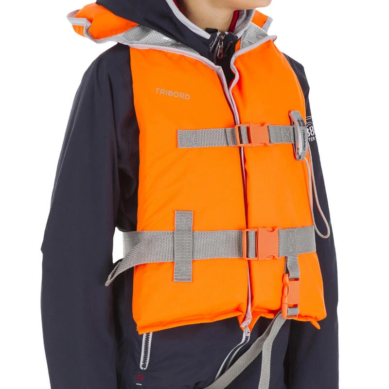 Tribord Gilet De Sauvetage Mousse Bateau Enfant LJ 100N Orange – Image 2