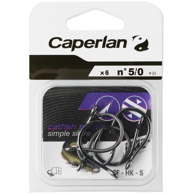HAMEÇON SIMPLE PÊCHE DU SILURE CF HK S 5/0 – Image 4