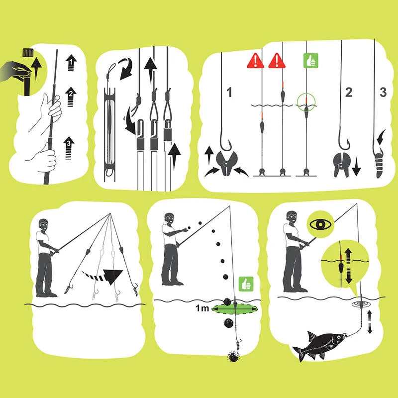 KIT LIGNES MONTEES ET ACCESSOIRES POUR LES CANNES FIRSTFISH 5M. – Image 6