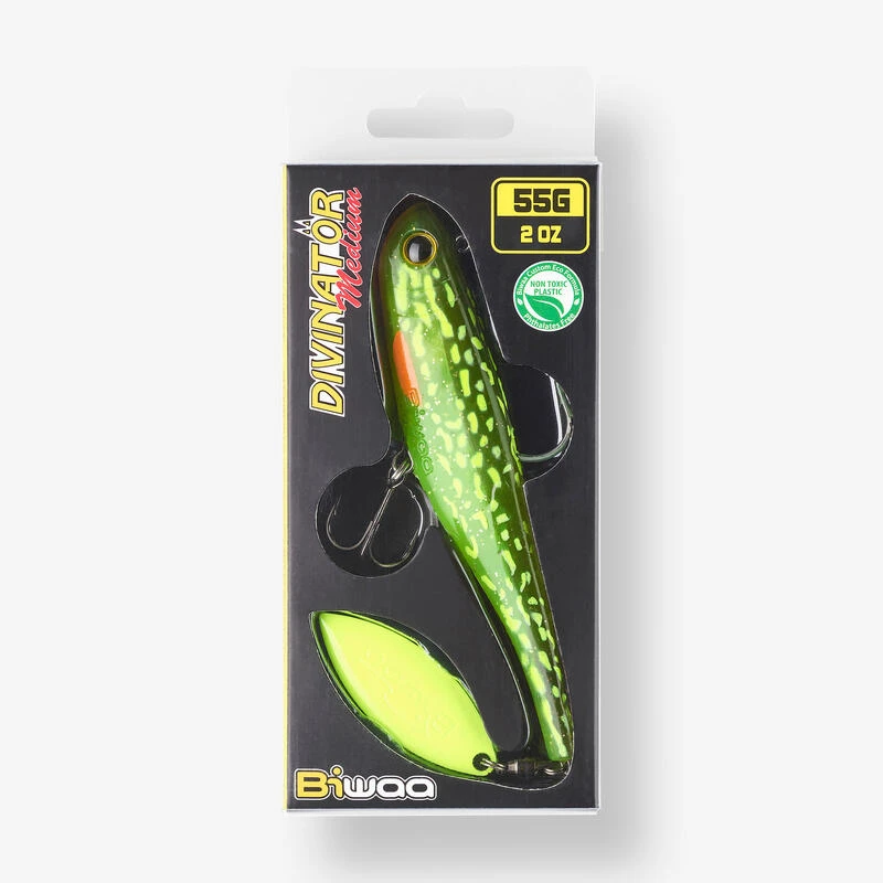 LEURRE SOUPLE BROCHET DIVINATOR 55 GR COLORIS EXCLUSIF FIRE PIKE CAPERLAN – Image 3