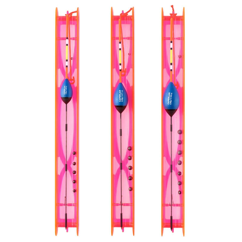 LOT DE 3 LIGNES MONTEES POUR LA PECHE AU COUP EN RIVIERE PF-RL500 R1 1g 2g 3g – Image 3