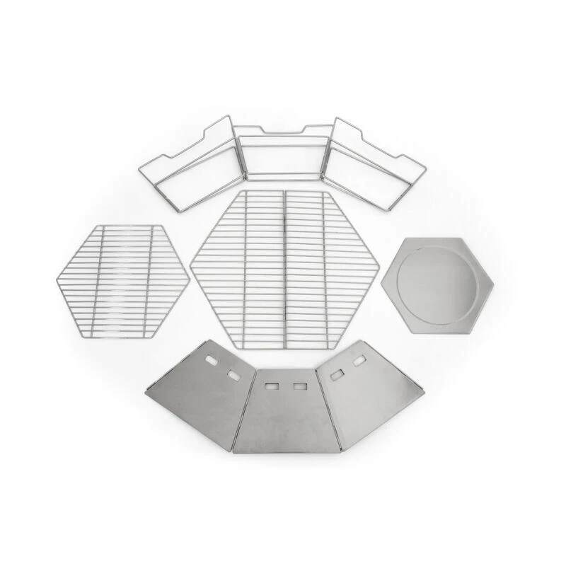 Origin Outdoors Hexagone - Gril Et Bol De Feu En Acier Inoxydable – Image 6