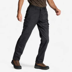 PANTALON CARGO RESISTANT STEPPE 300 NOIR