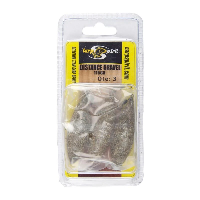 Plombs DISTANCE GRAVEL 115GR X 3 Pêche De La Carpe – Image 2