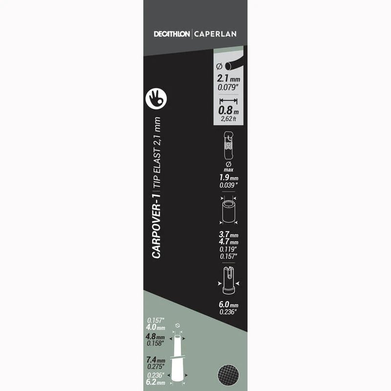 SCION EQUIPE CARPOVER -1 TIP ELASTIQUE 2.1MM – Image 7