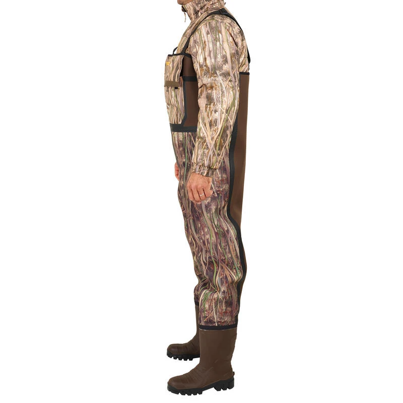 Waders Chasse Chaud 500 Néoprène Camouflage Marais – Image 5